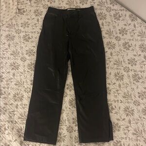 Abercrombie & Fitch black leather pants